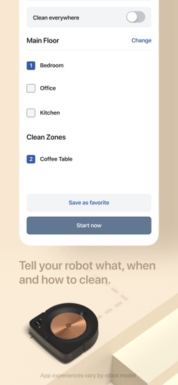 iRobot Home app screenshot
