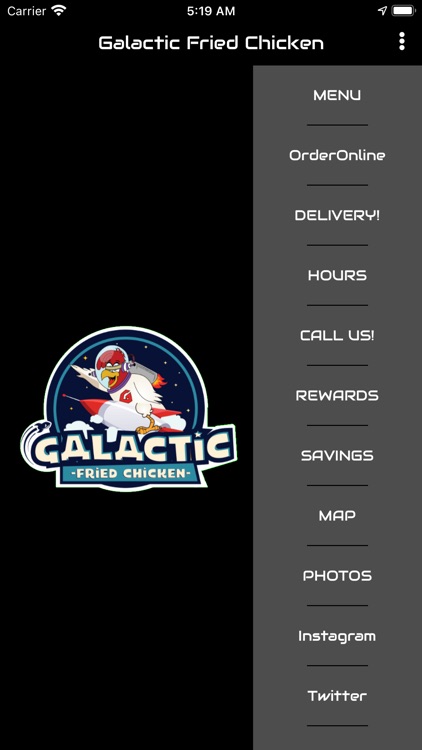 Galactic Fried Chicken App