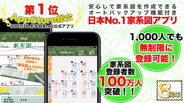 家系図 by 名字由来net 日本No.1 100万人 screenshot-0