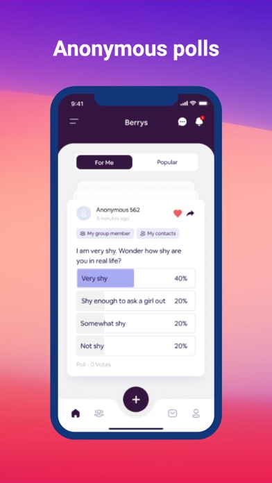 Berrys: most personal Q&A app screenshot 3
