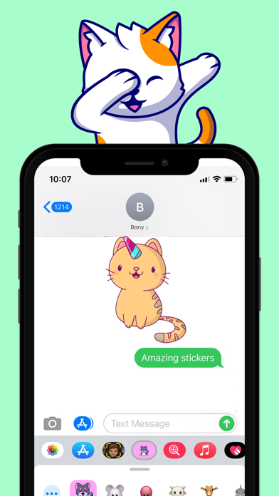 Naughty Cat Emojis Screenshot