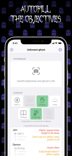 Captura 1 PhasmoTracker for Phasmophobia iphone