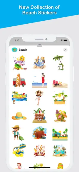 Game screenshot Beach Lover Stickers apk