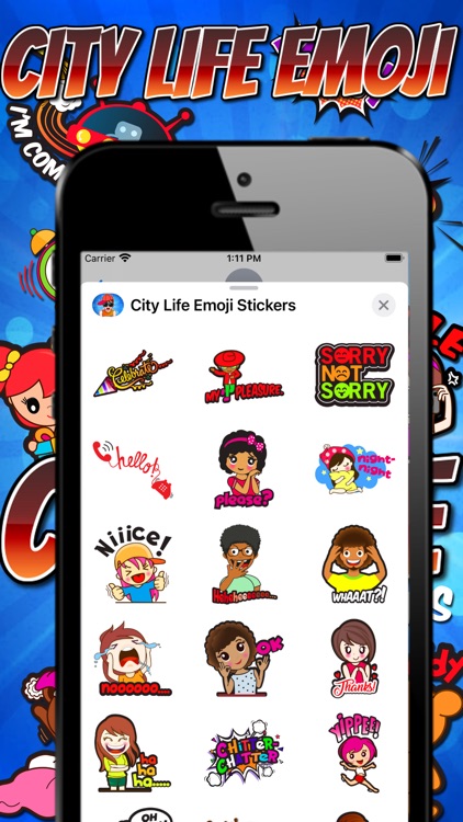 City Life Emoji Stickers