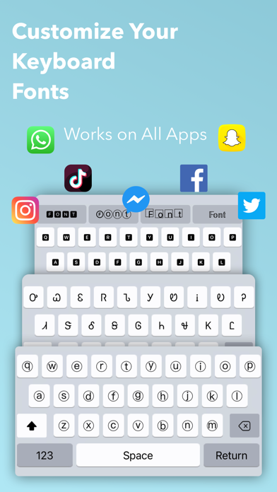 Screenshot #1 pour Fonts + Keyboard for iPhone