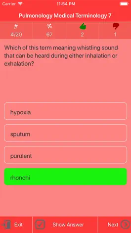 Game screenshot Pulmonology Medical Terms Quiz hack