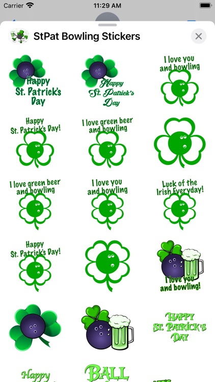 St Pat's Bowling Stickers