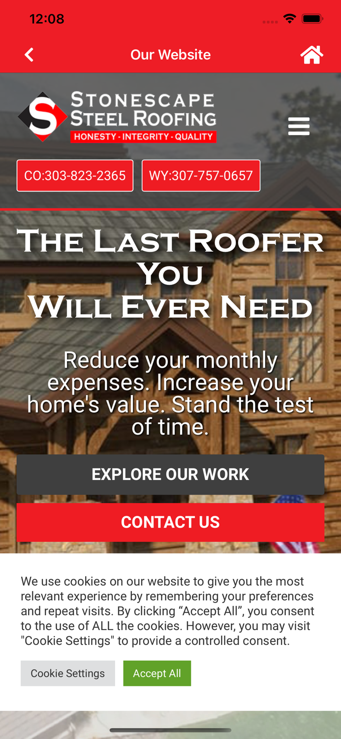 Stonescape Steel Roofing