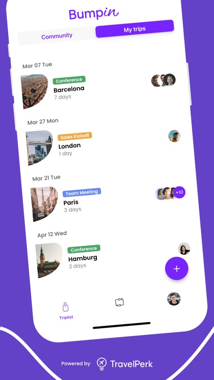BumpIn - Share travel plans