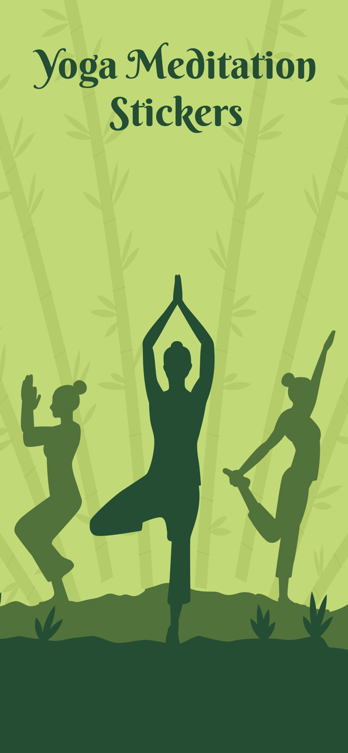 Yoga Meditation Stickers