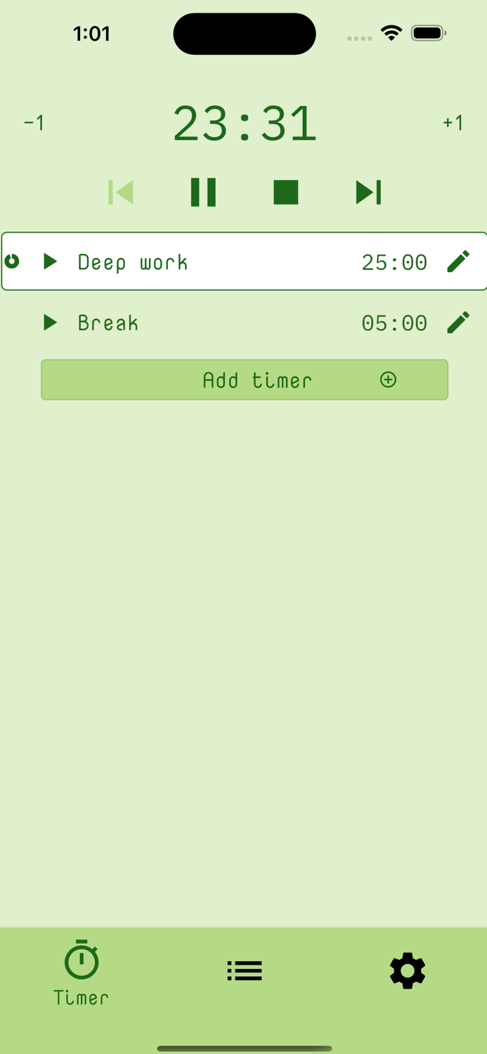 Om Timer - Keep the flow going
