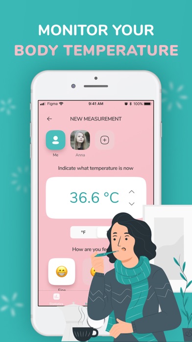 Body Temperature App & Fever Screenshot