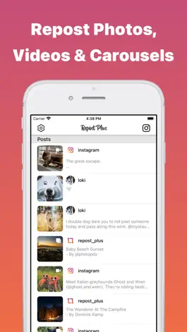 Game screenshot Repost Plus for Instagram mod apk