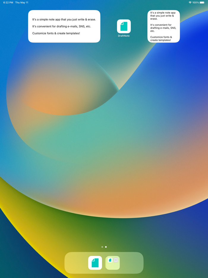 Draft Note - Idea Memo Widget