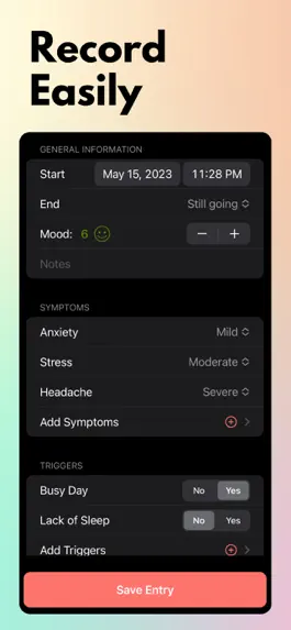 Game screenshot Symptom & Mood Tracker+ apk