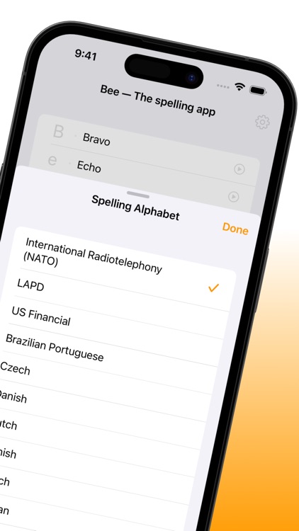 Bee — The spelling app