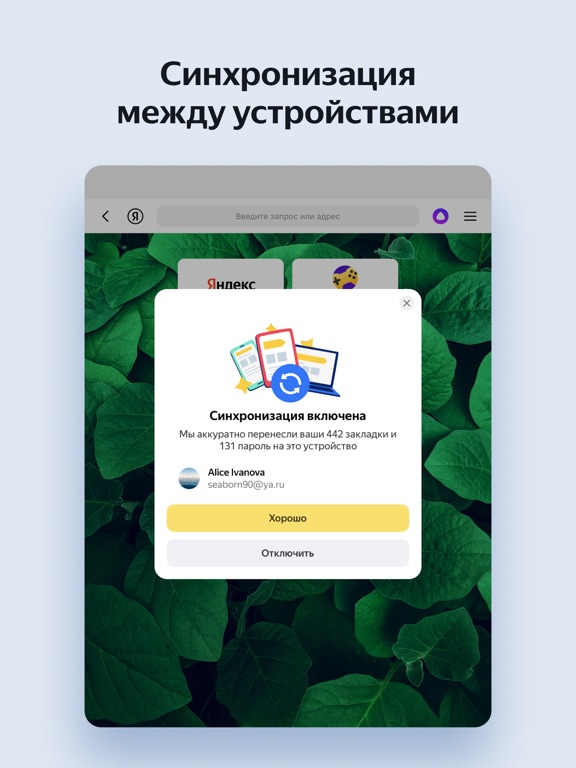Yandex Browser for iPad screenshot 4
