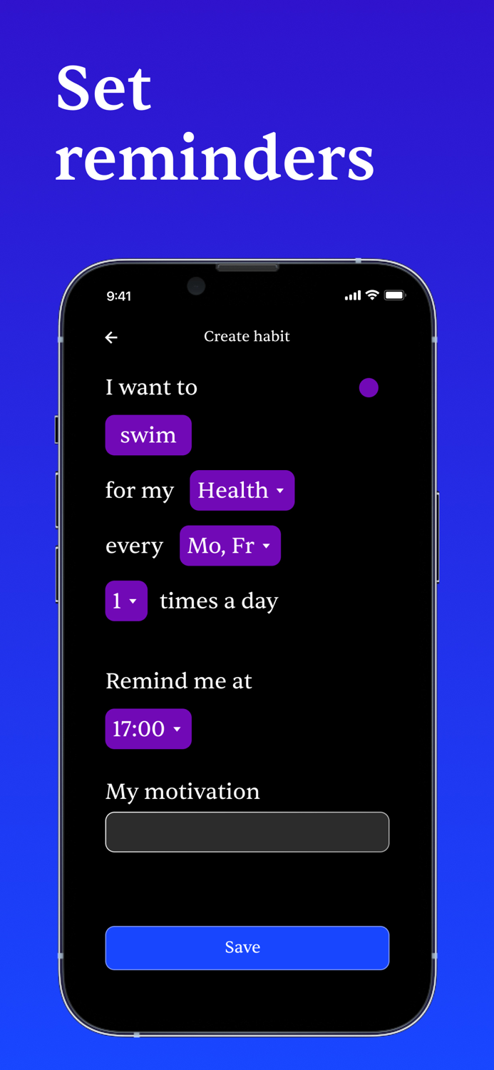 The habit tracker - goals арр