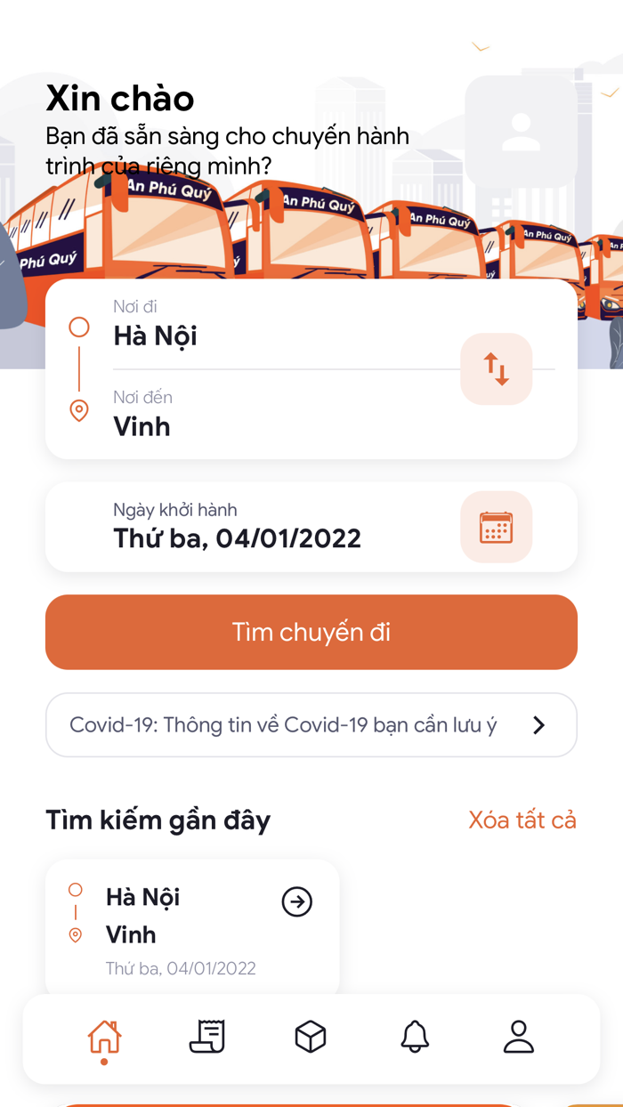 AN PHÚ QUÝ Đặt vé xe