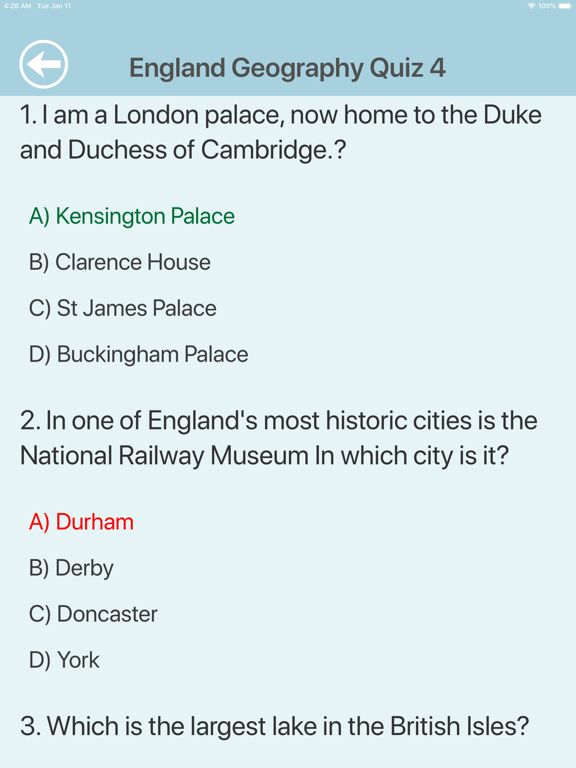 England Geography Quiz screenshot 12