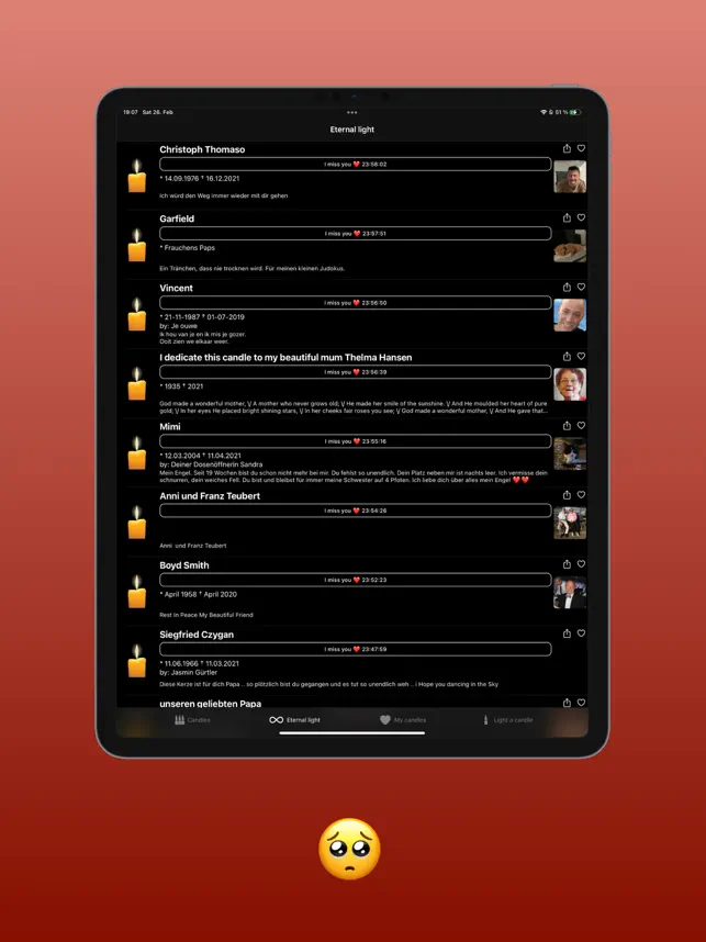 Captura de Pantalla 3 Vela de luto iphone