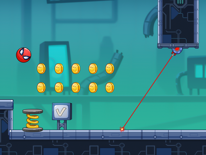 Red Bounce Ball Adventure