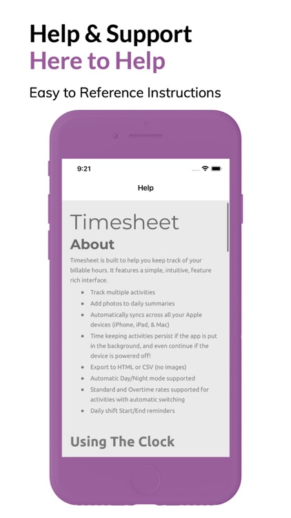 Timesheet - Clock In and Out screenshot-6