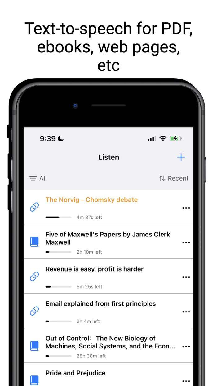 Walkbook  TTS reader