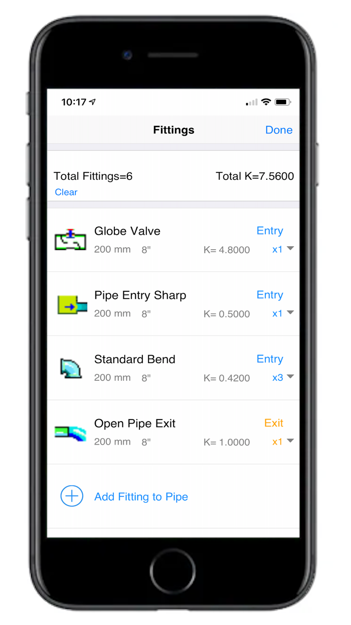 Pipe Flow Gas Pressure Drop