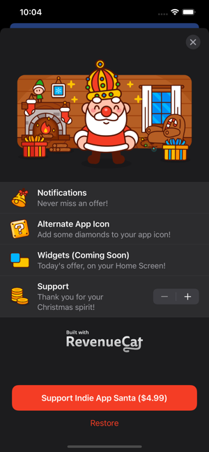‎Indie App Santa Screenshot