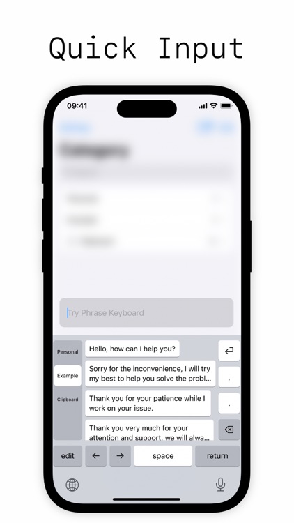Phrase Keyboard - Quick Type