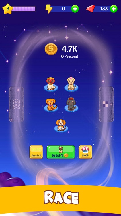 Merge Dogs in Space Idle Game