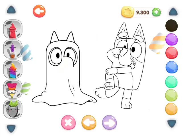 Screenshot 2 Cute Bluey Doodle Book iphone