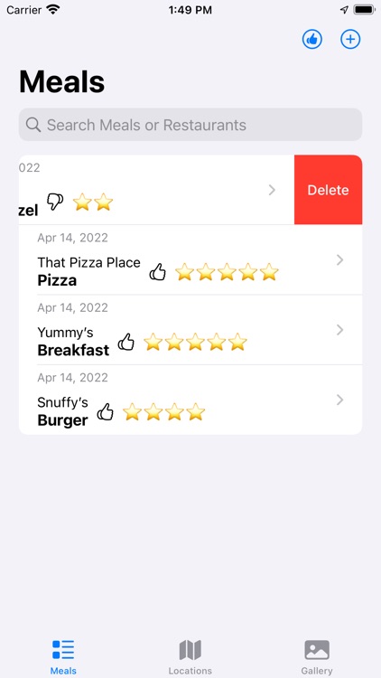 Restaurant Meal Tracker screenshot-4