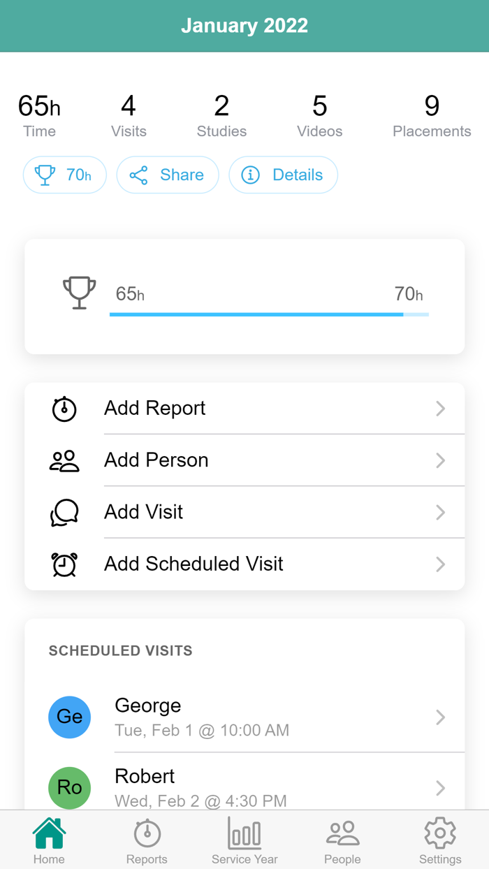 JW Report - Field Service
