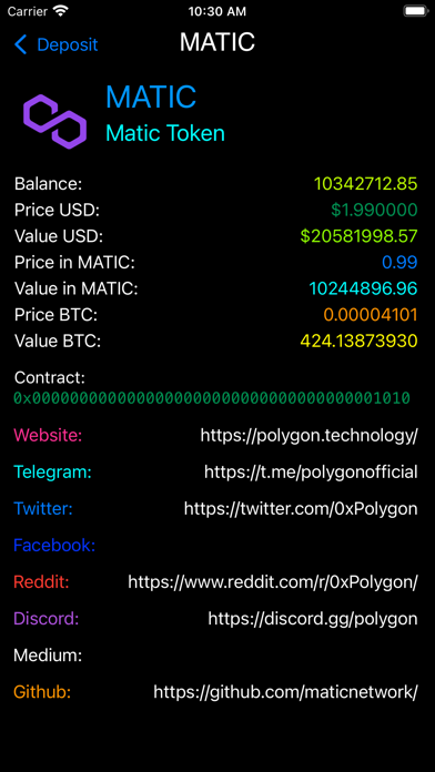 Matic Address Explorer screenshot1