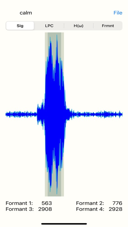 Formant Frequencies Of Vowels