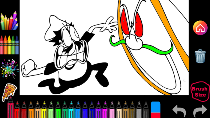 Coloring Pizza comic tower