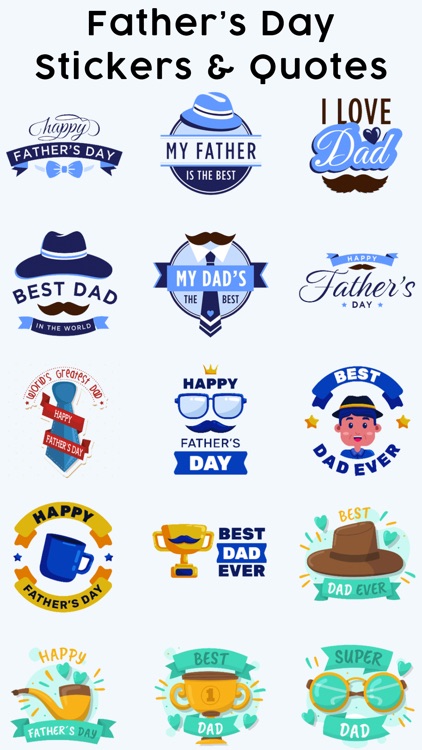 Father's Day Stickers & Quotes screenshot-3