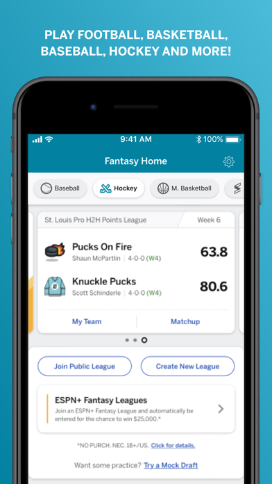 ESPN Fantasy Sports & More iphone images