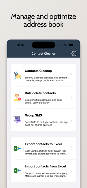 ‎Contacts Manager-Fast Screenshot