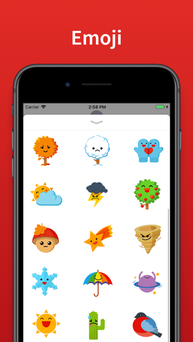 Weather Stickers & emoji screenshot 2