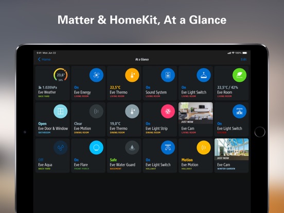 Eve for Matter & HomeKit iPad