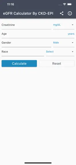 Game screenshot CKD-EPI eGFR Calculator mod apk