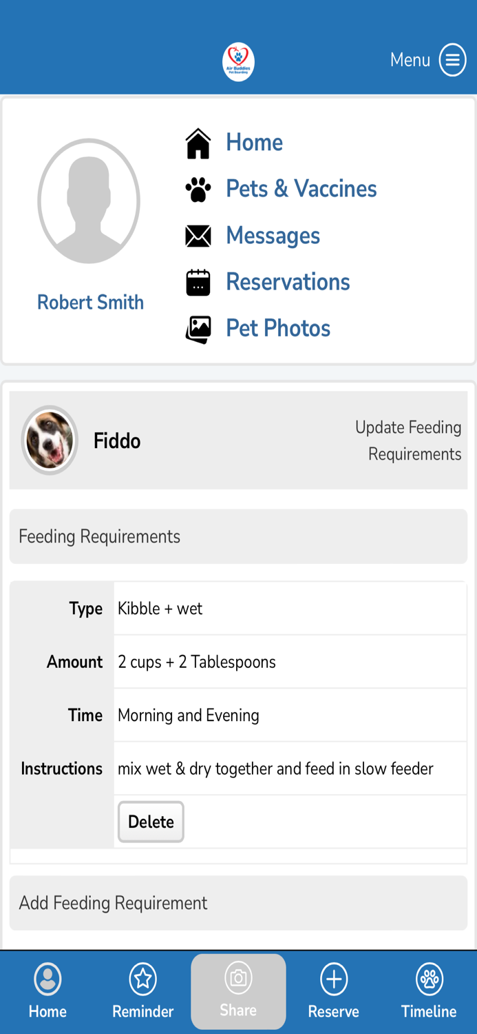 Air Buddies Pet Services