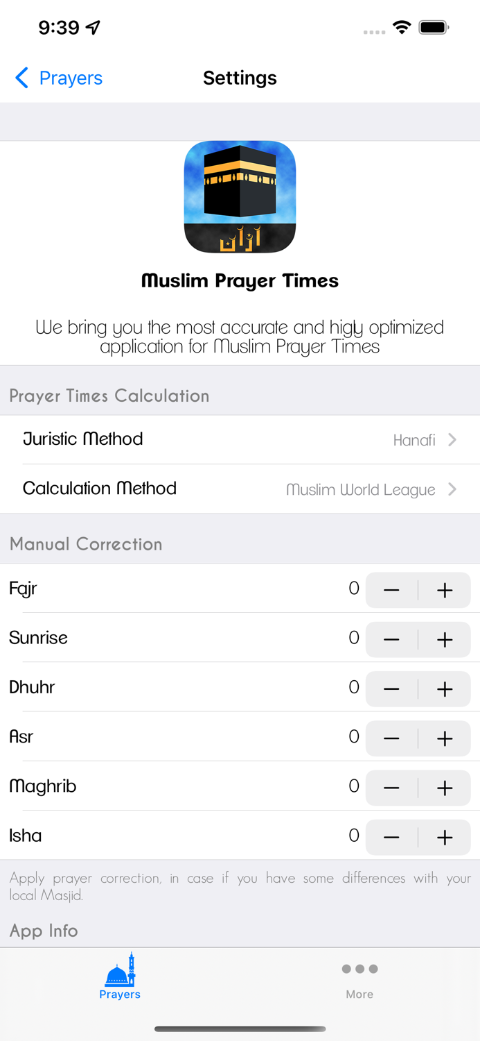 Azan - Muslim Prayer Times