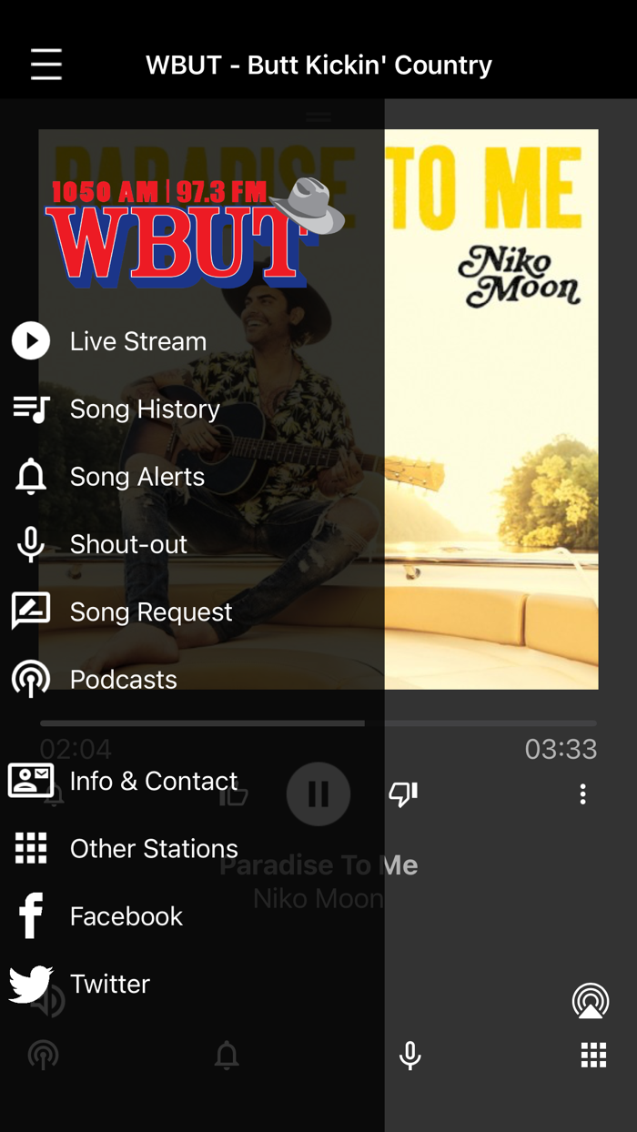 WBUT 1050-AM  97.3-FM