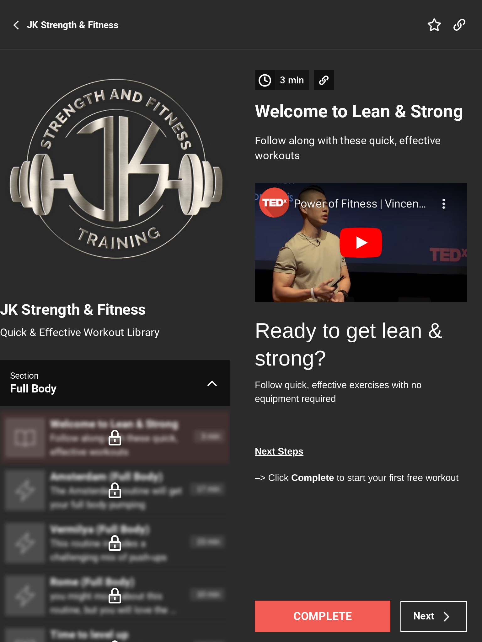 JK Strength & Fitness screenshot 3