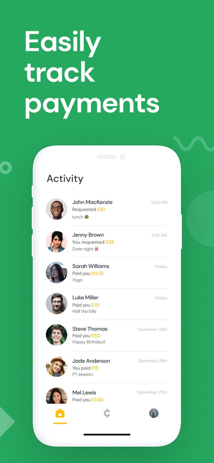 Cheddar - send  receive money
