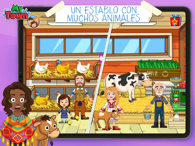 Captura 2 My Town: Farm Animal Games iphone